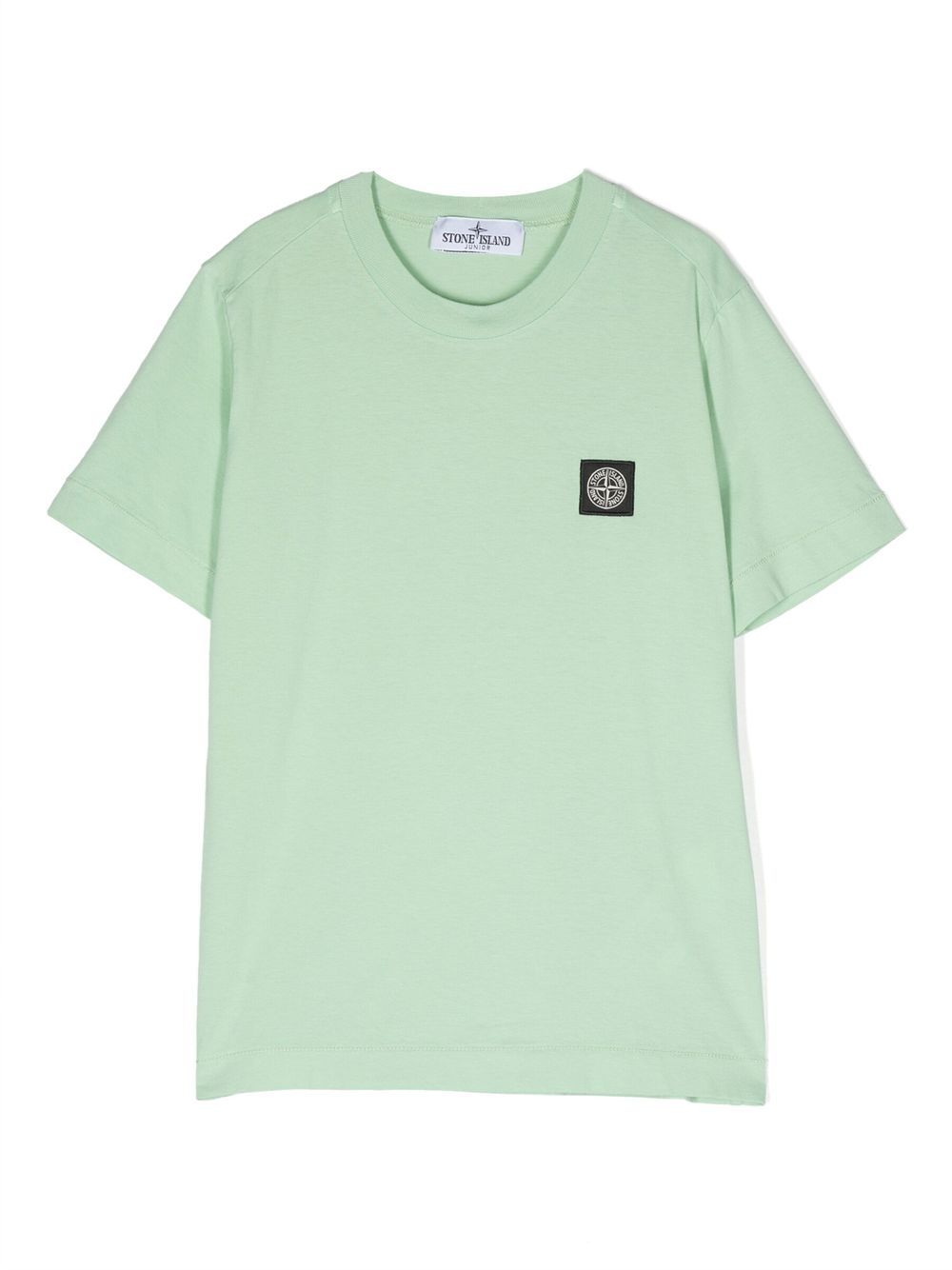 Stone Island Junior 罗盘贴花棉T恤 - 绿色