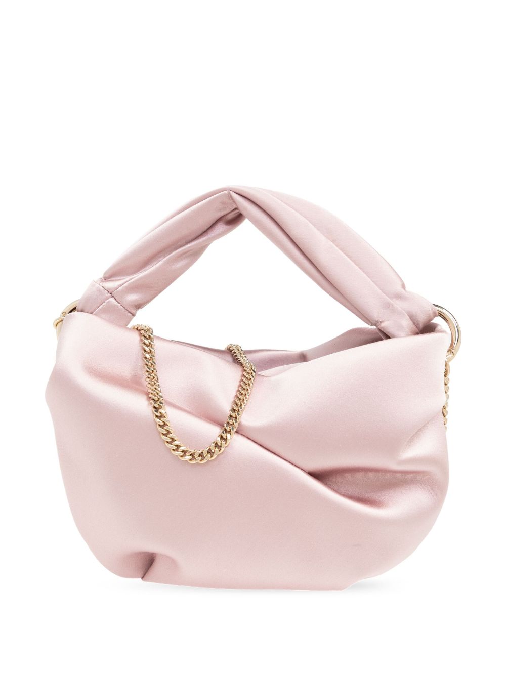 Jimmy Choo Bonny 缎面手提包 - 粉色