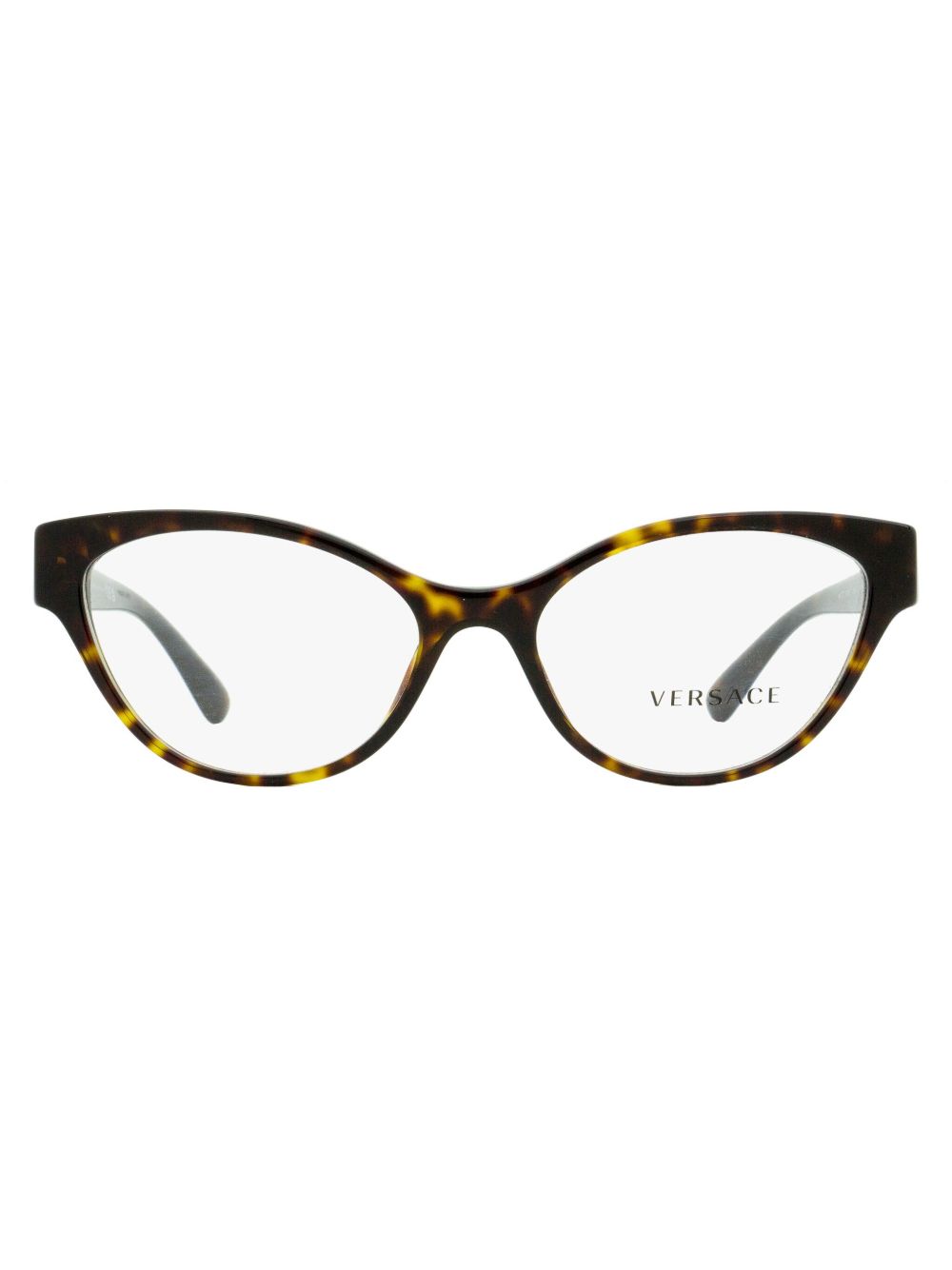 Versace Eyewear 玳瑁纹猫眼框太阳眼镜 - 褐色