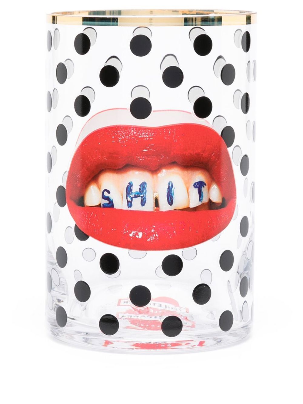 Seletti Toiletpaper Lips 印花瓶 - 黑色
