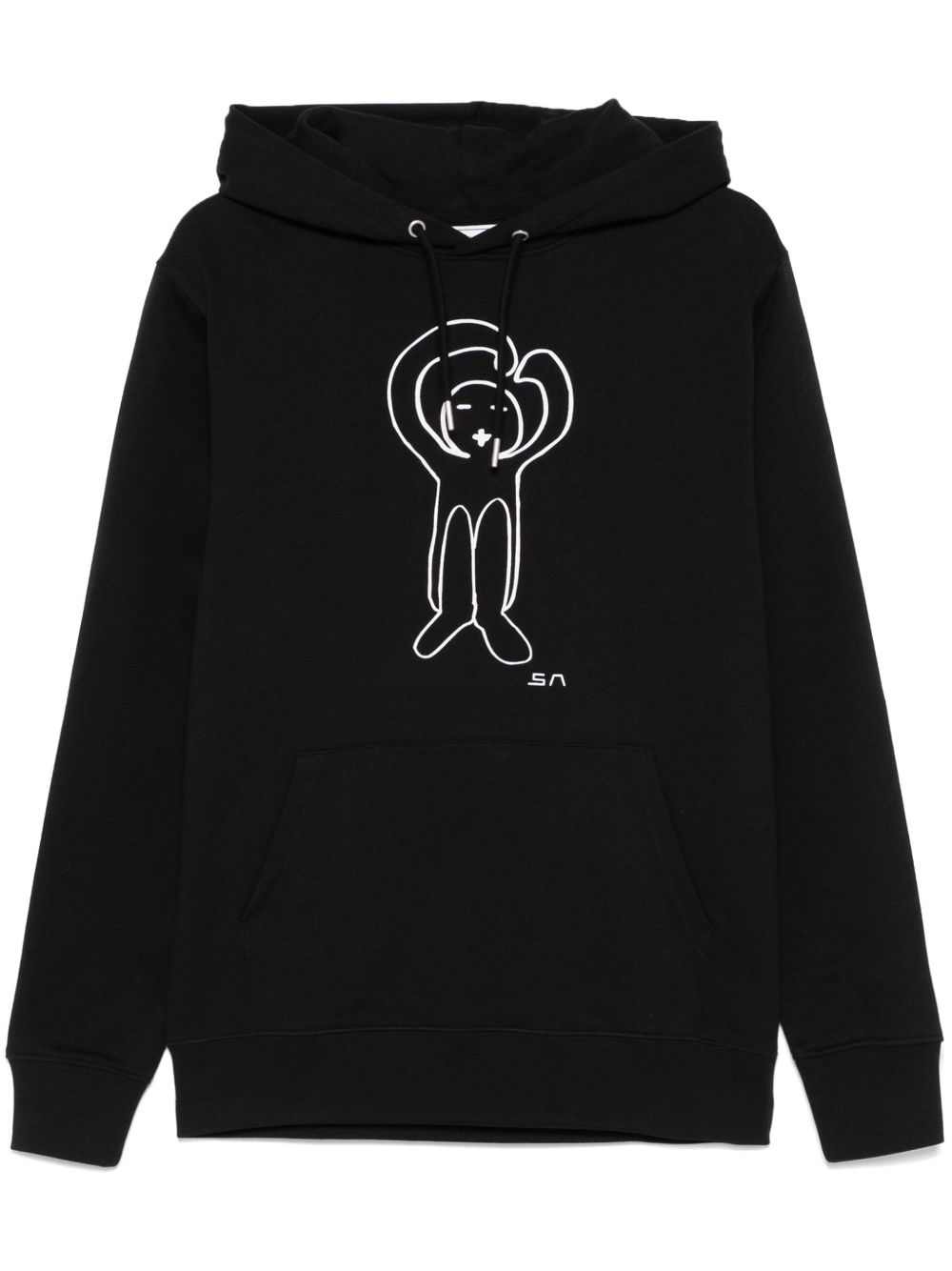 Société Anonyme logo印花连帽衫 - 黑色