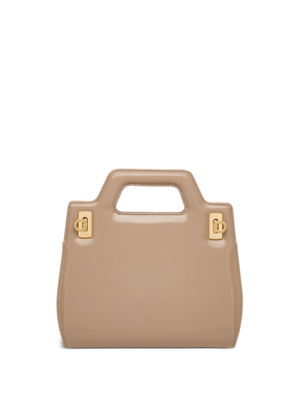 Ferragamo Wanda 皮质迷你手提包 - 中性色