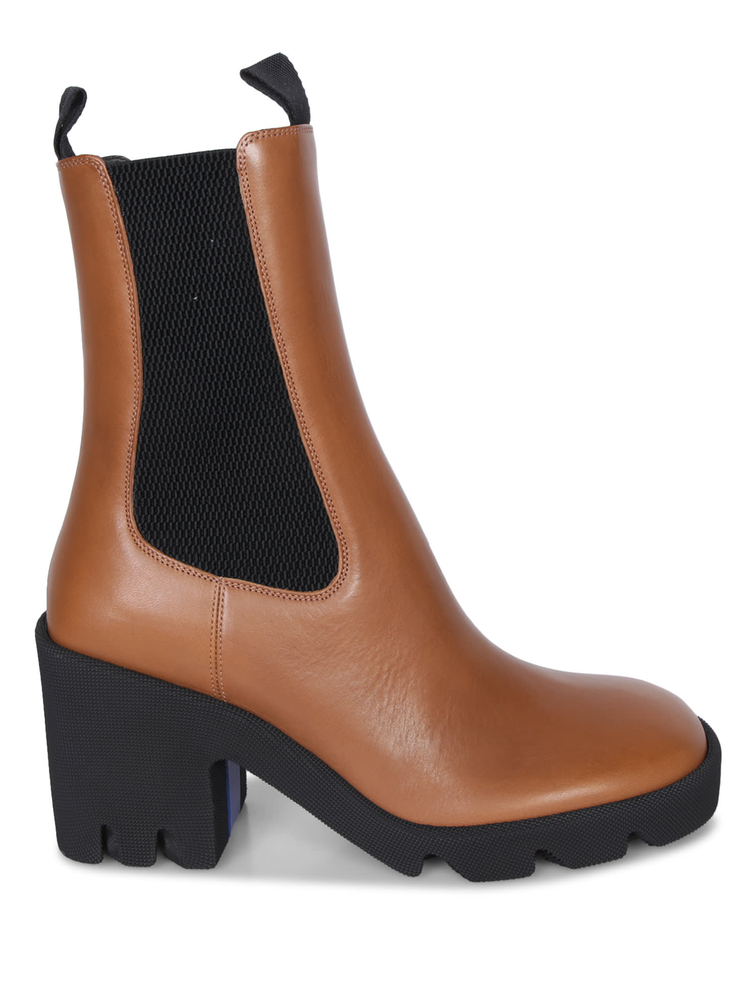 Burberry Roundtoe Heeled Ankle Boots