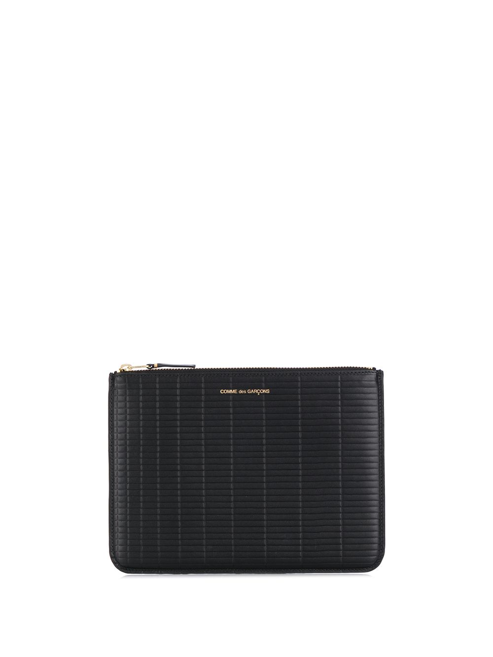 Comme Des Garçons Wallet 压花设计钱包 - 黑色