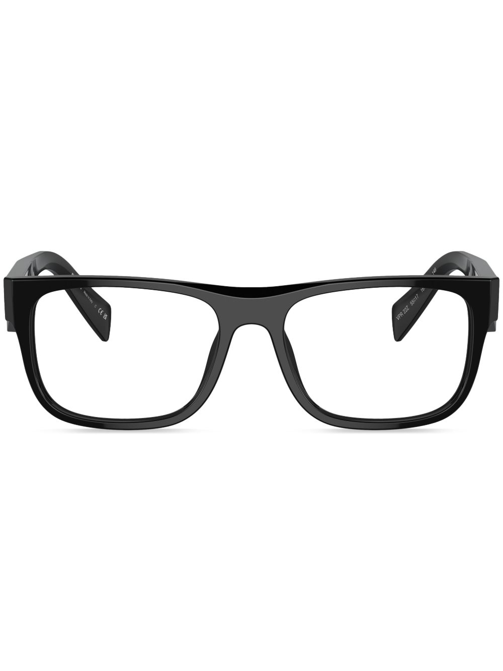 Prada Eyewear 方框眼镜 - 黑色
