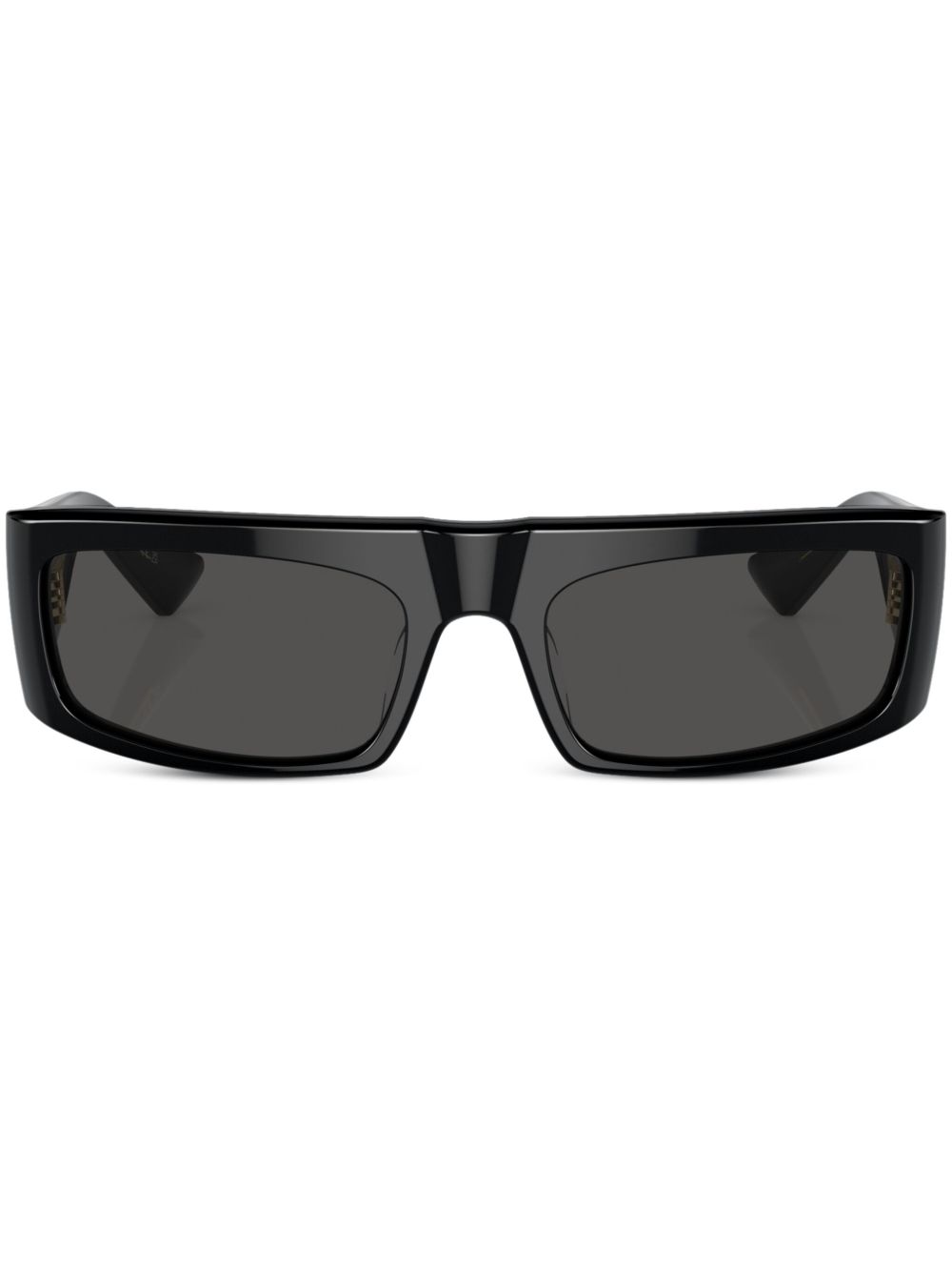 Oliver Peoples 1979C 长方形框太阳眼镜 - 黑色