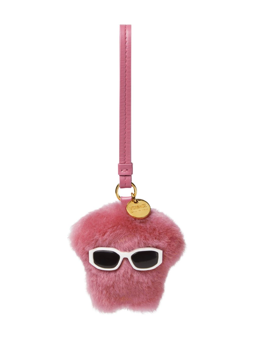 Versace Medusa Fluffy 吊饰 - 粉色