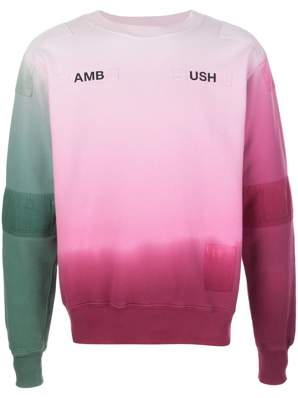 AMBUSH logo渐变色印花套头衫 - 粉色