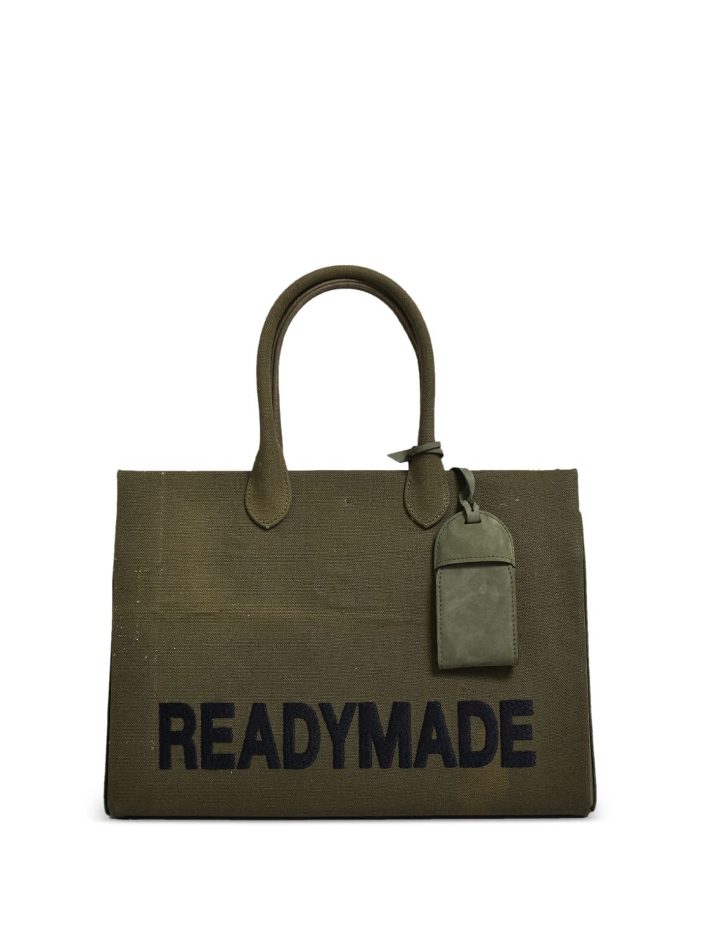 Readymade logo印花托特包 - 绿色