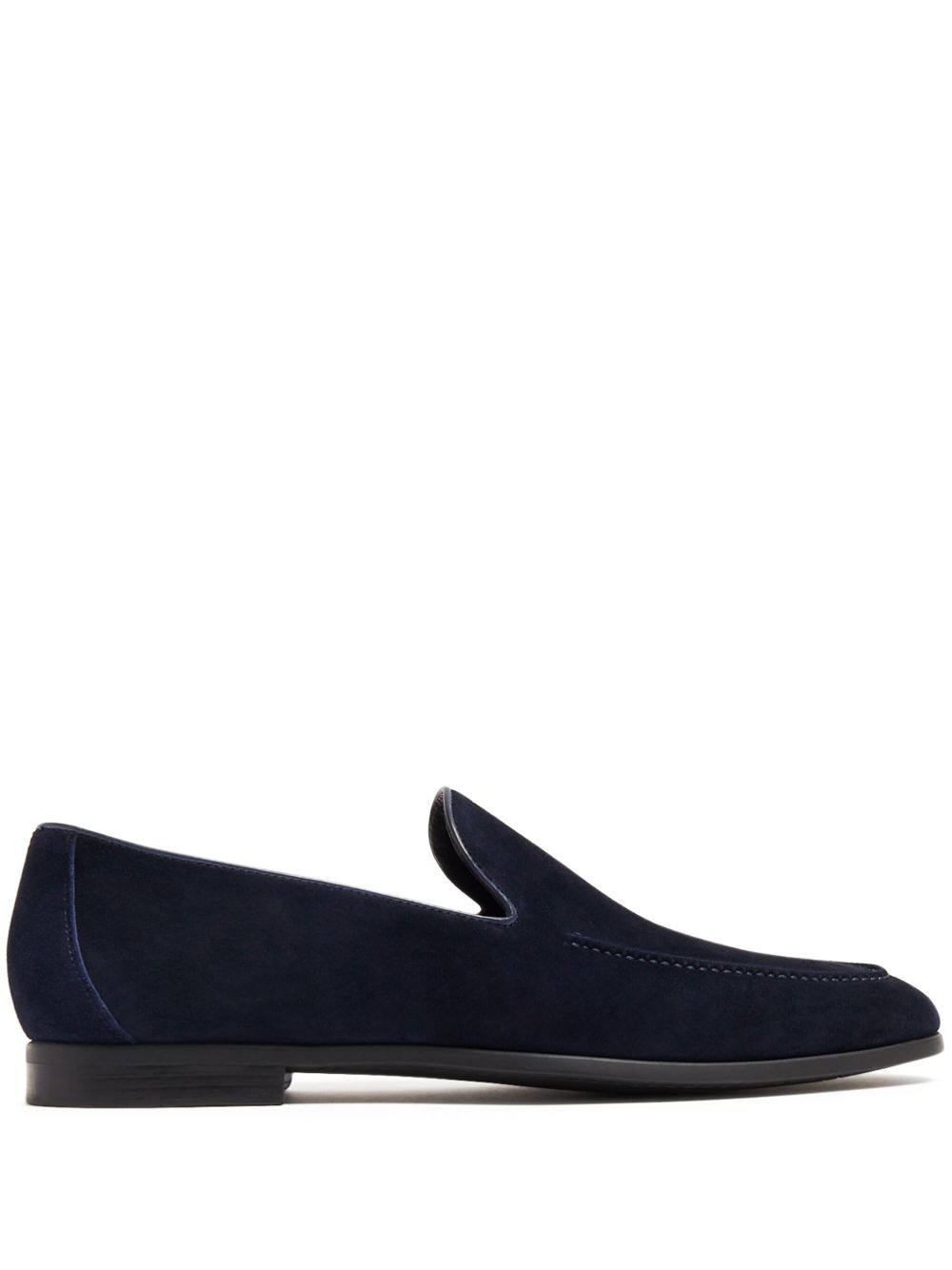 Magnanni 杏仁形鞋头绒面皮乐福鞋 - 蓝色
