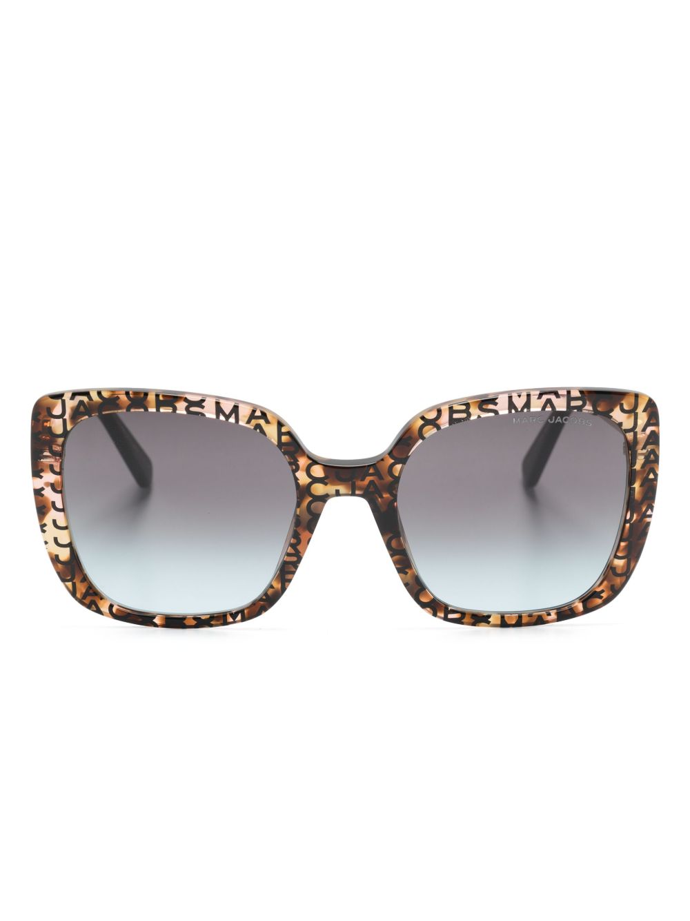 Marc Jacobs Eyewear 方框太阳眼镜 - 褐色