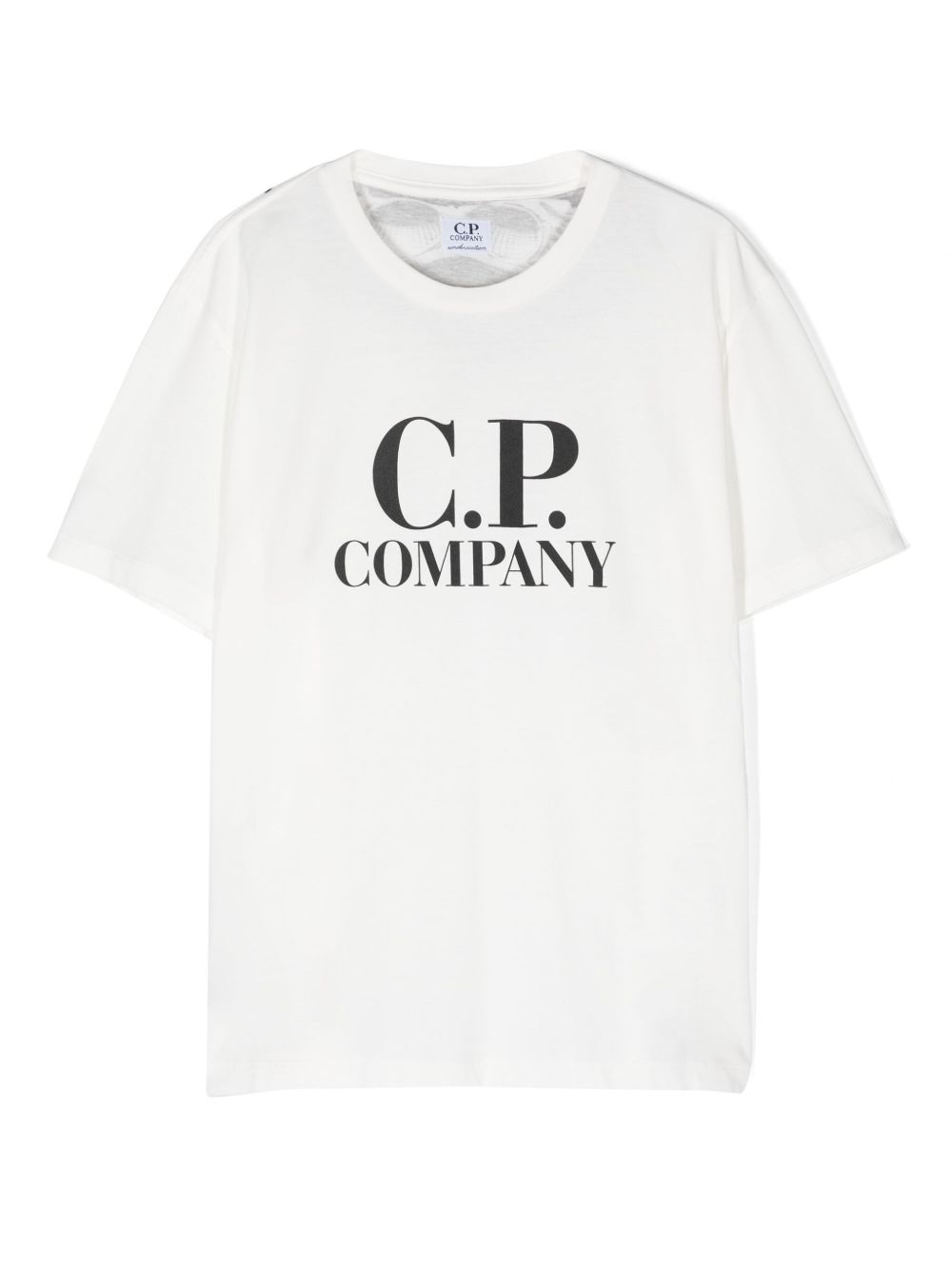 C.P. Company Kids logo印花T恤 - 白色