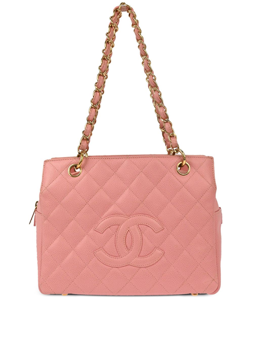 CHANEL Pre-Owned Petite Timeless 搭链手提包（2005年典藏款） - 粉色