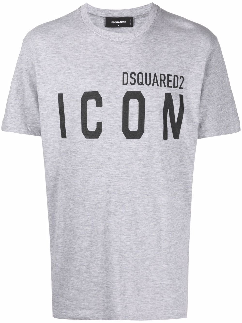 DSQUARED2 logo印花短袖T恤 - 灰色