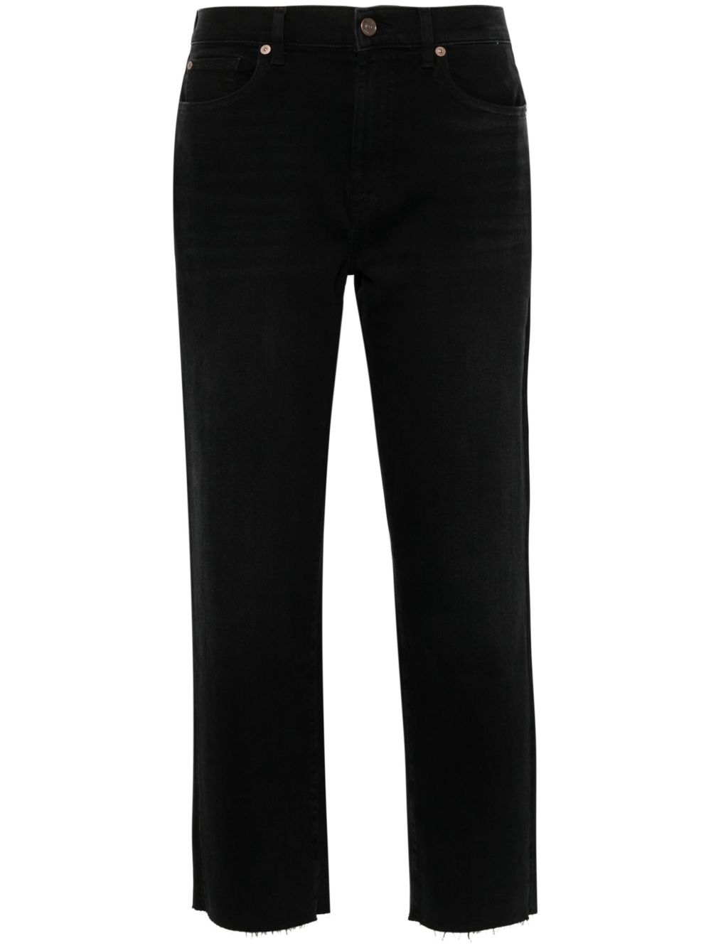 7 For All Mankind The Modern 直筒牛仔裤 - 黑色