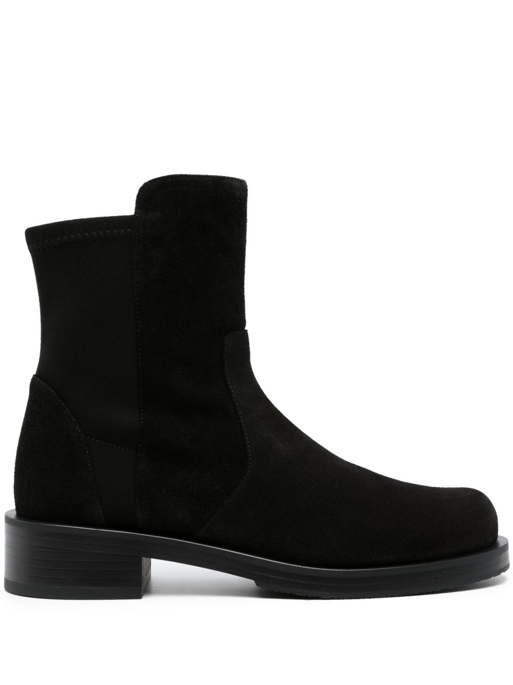 Stuart Weitzman 5050 绒面皮及踝靴 - 黑色