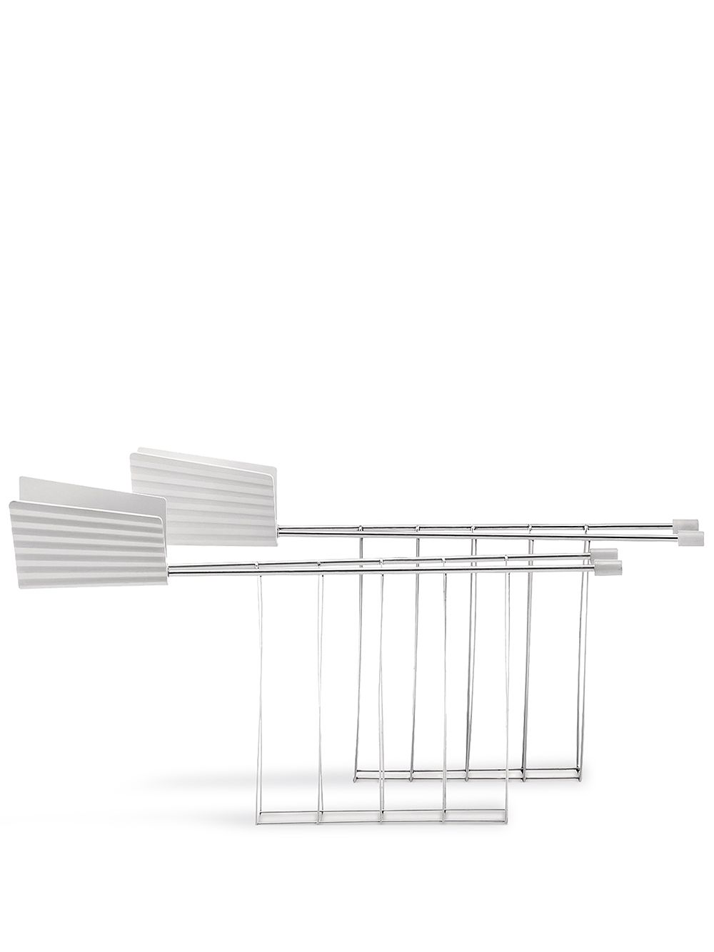 Alessi Plissé Michelle De Lucchi 烤面包架套装 - 银色