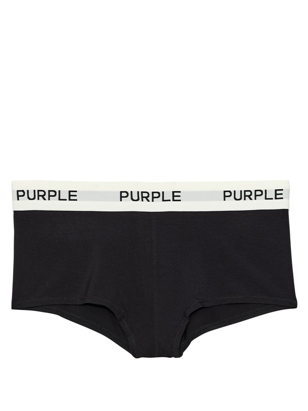 Purple Brand logo织带三角内裤 - 黑色
