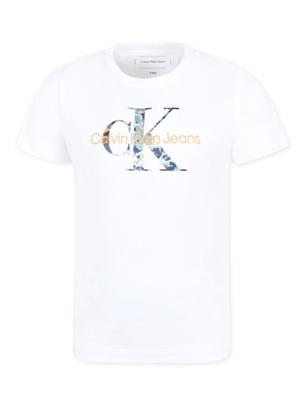 Calvin Klein Kids logo印花T恤 - 白色