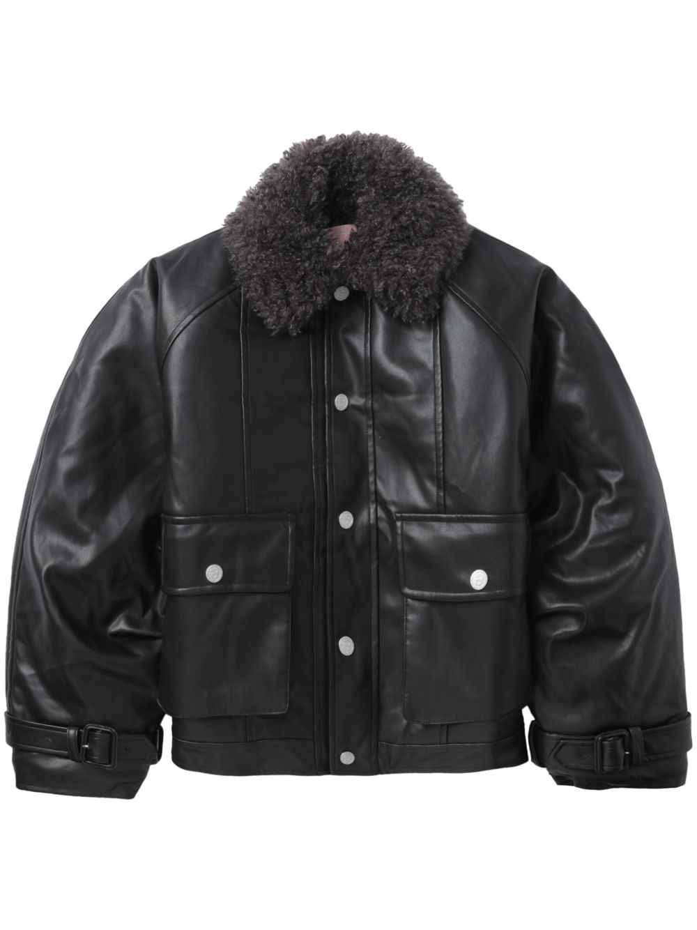 BAPY BY *A BATHING APE® 人造皮革夹克 - 褐色