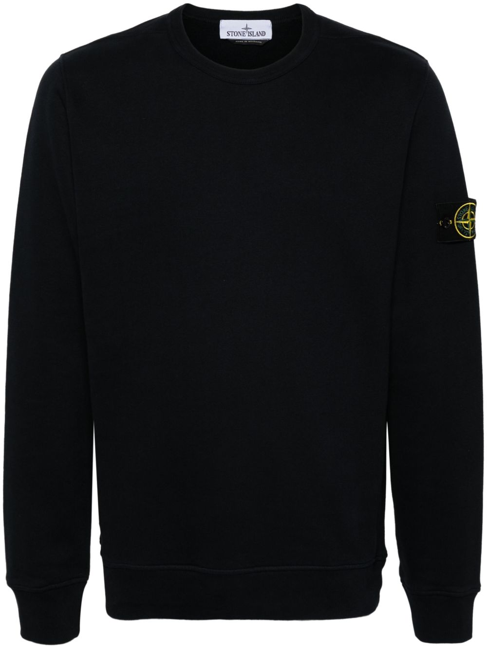 Stone Island 罗盘徽章棉卫衣 - 蓝色