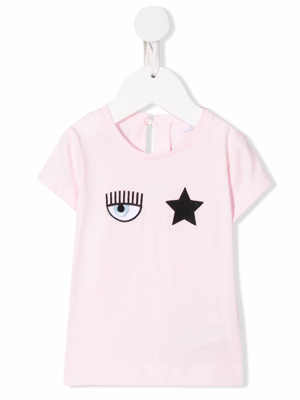 Chiara Ferragni Kids Blinking Eye 印花T恤 - 粉色