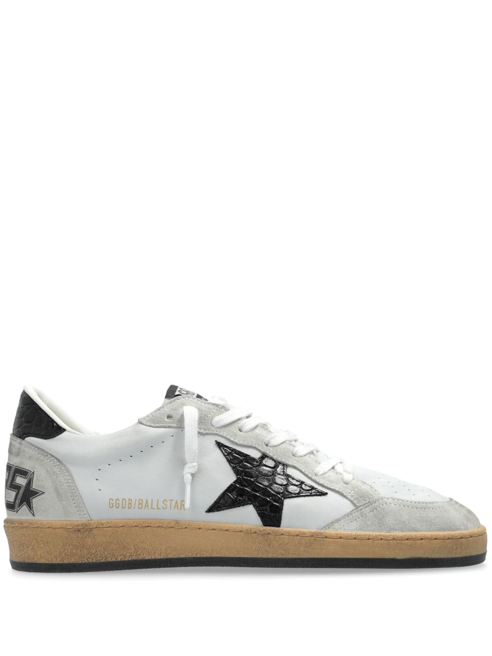 Golden Goose 皮质运动鞋 - 灰色