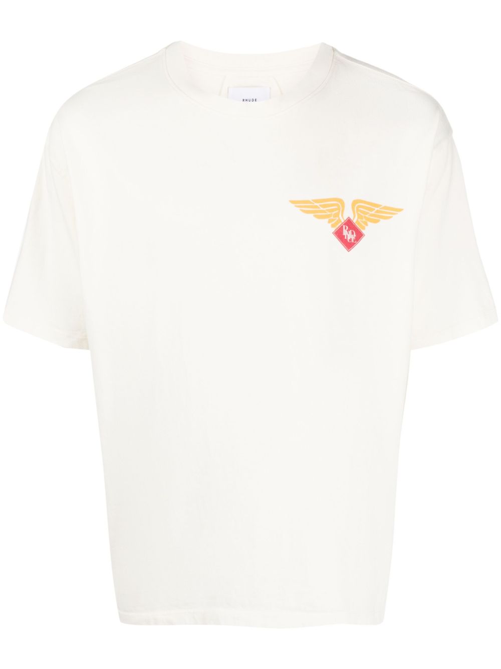 RHUDE logo印花棉T恤 - 中性色