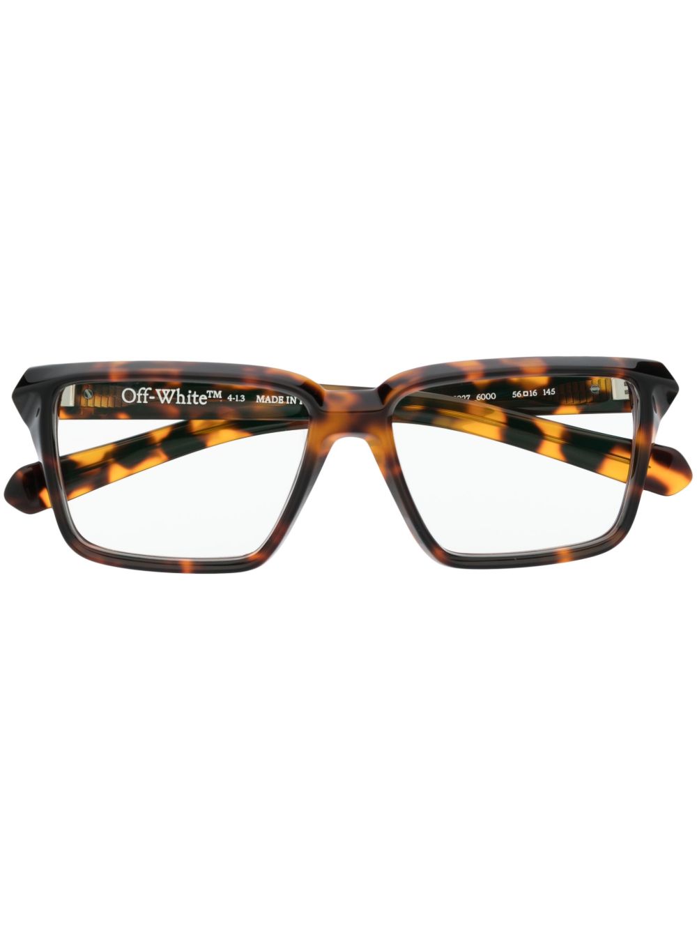 Off-White Eyewear Style 27 方框眼镜 - 褐色
