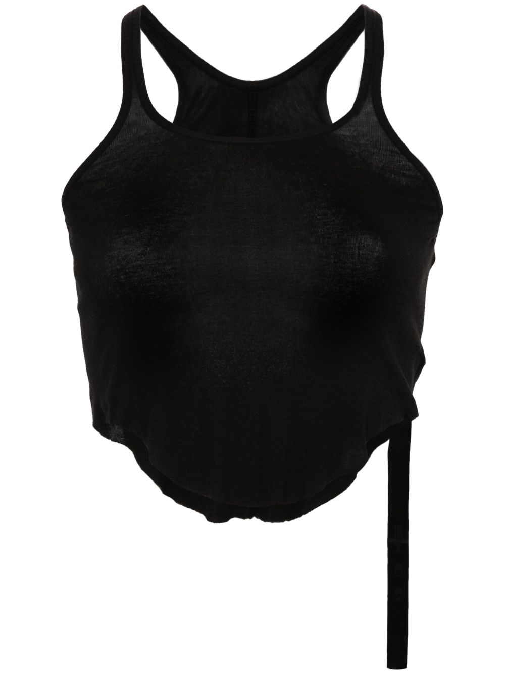 Rick Owens DRKSHDW 短款棉坦克背心 - 黑色