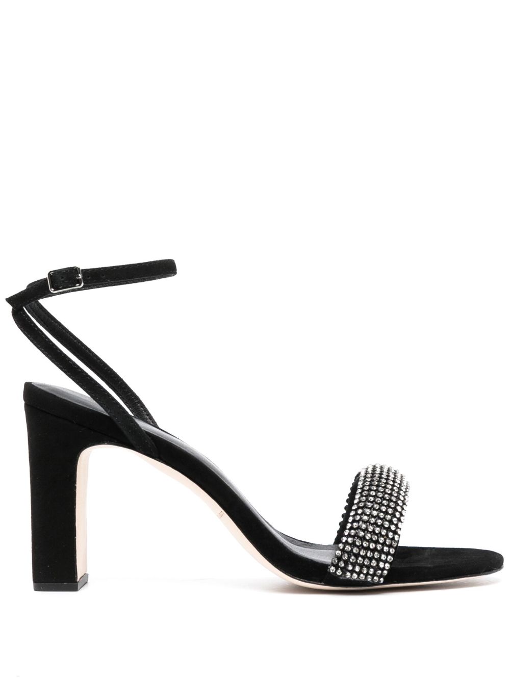 Loeffler Randall Shay 水钻缀饰高跟凉鞋 - 黑色