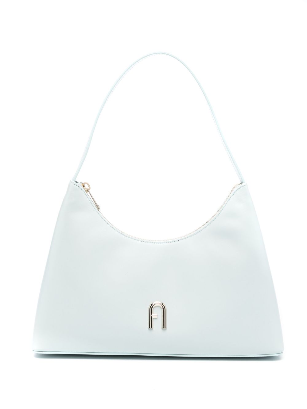 Furla Diamond 皮质单肩包 - 蓝色