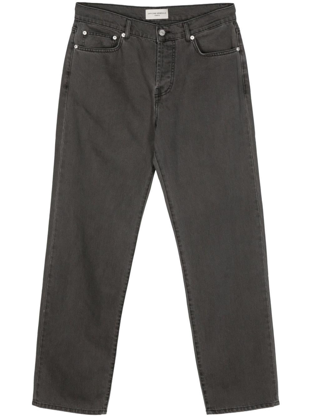 Officine Generale Tyler 直筒牛仔裤 - 灰色