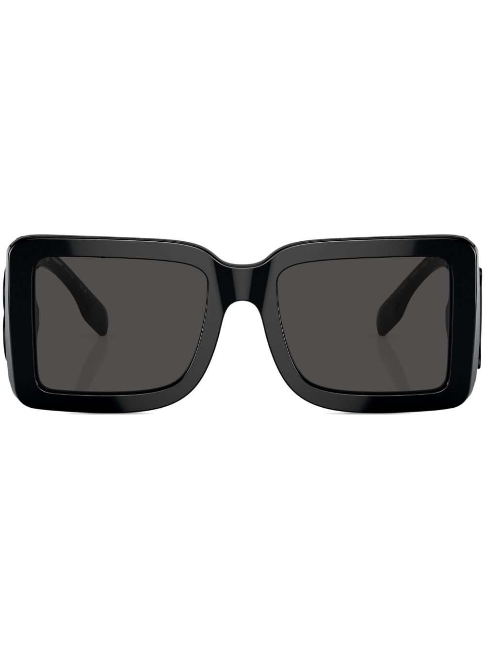 Burberry Eyewear TB 图案方框太阳眼镜 - 黑色