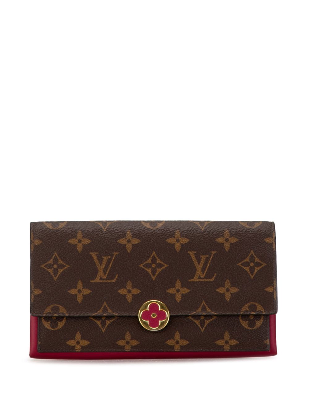 Louis Vuitton Pre-Owned Monogram Flore 长款钱包（2008年典藏款） - 粉色