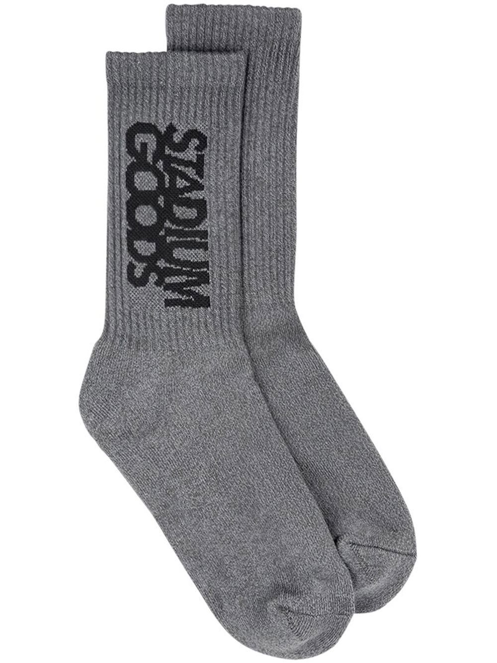 STADIUM GOODS® logo印花针织袜 - 灰色