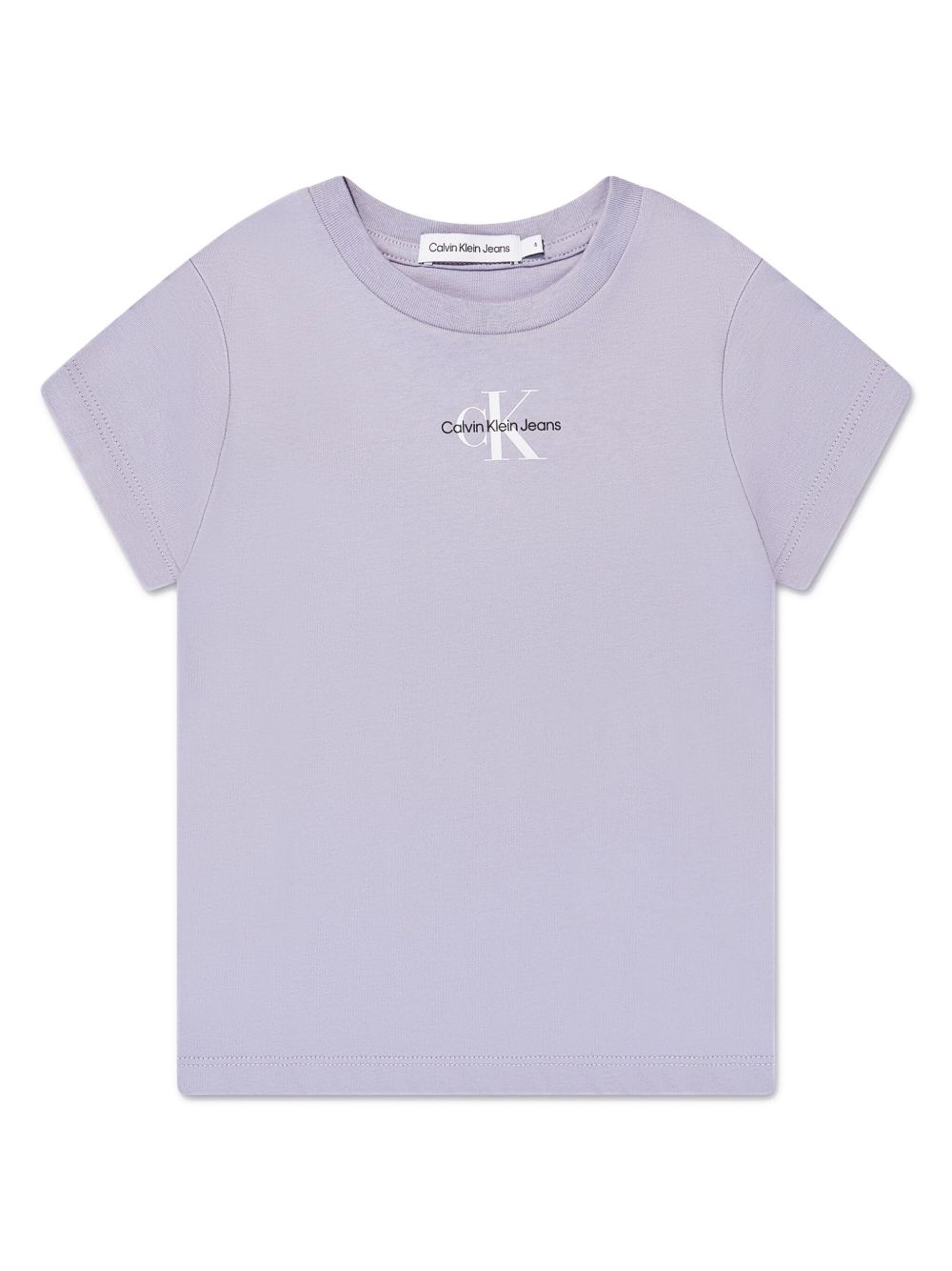 Calvin Klein Kids logo印花棉T恤 - 紫色