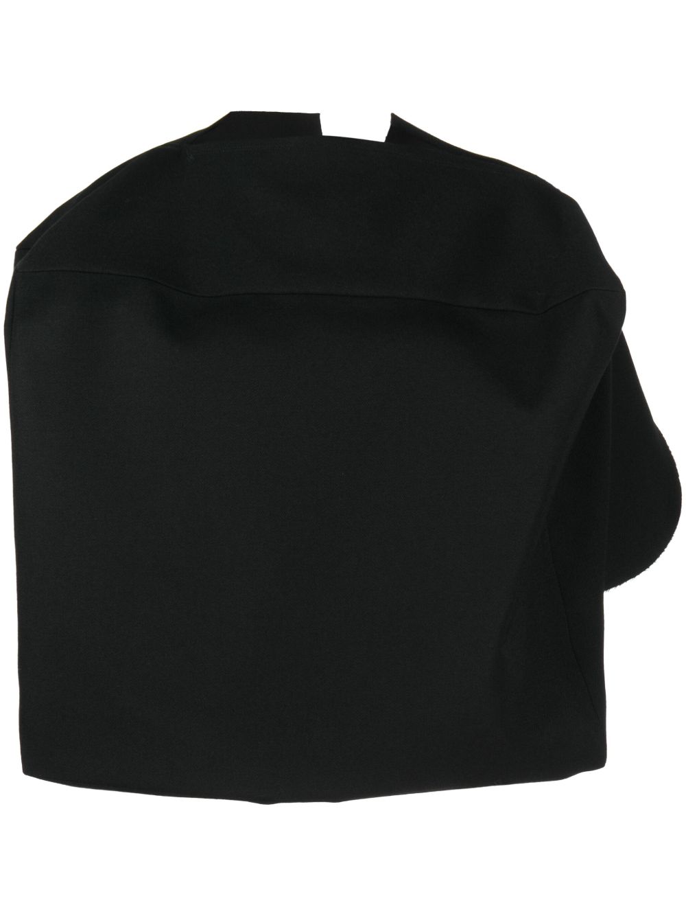 Comme Des Garçons 超大款羊毛短款上衣 - 黑色