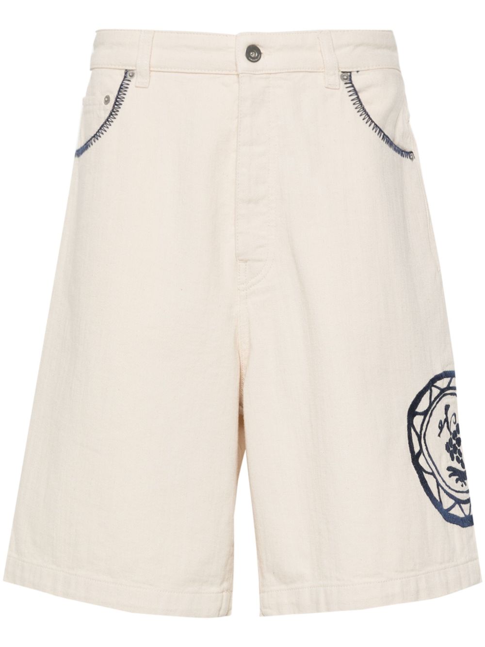 Drôle De Monsieur Le Short Art de la Table 牛仔短裤 - 中性色