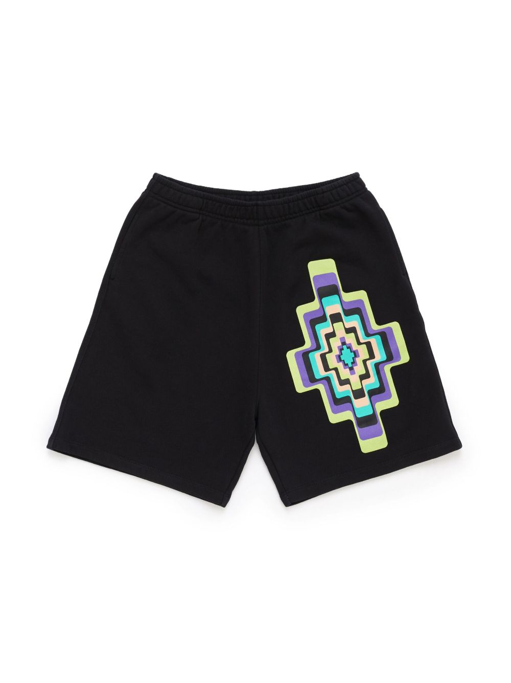 Marcelo Burlon County Of Milan Kids Optical Cross 印花短裤 - 黑色