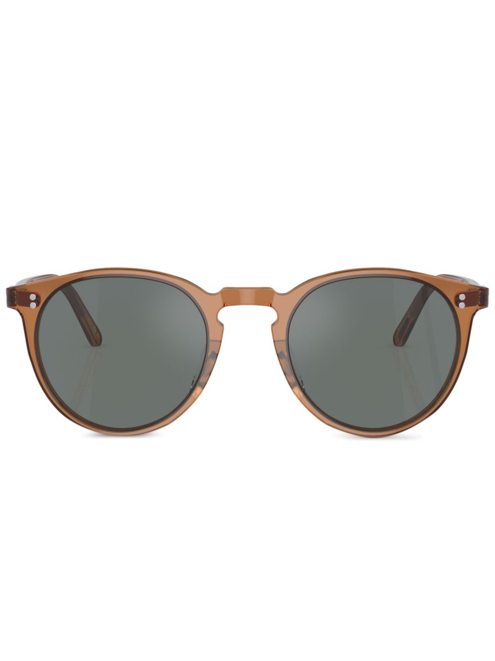 Oliver Peoples O'Malley Sun 广角大圆框太阳眼镜 - 褐色