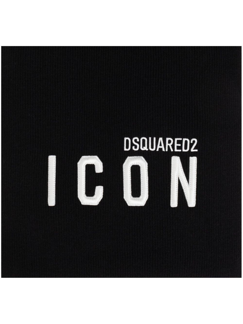 DSQUARED2 标贴围巾 - 黑色