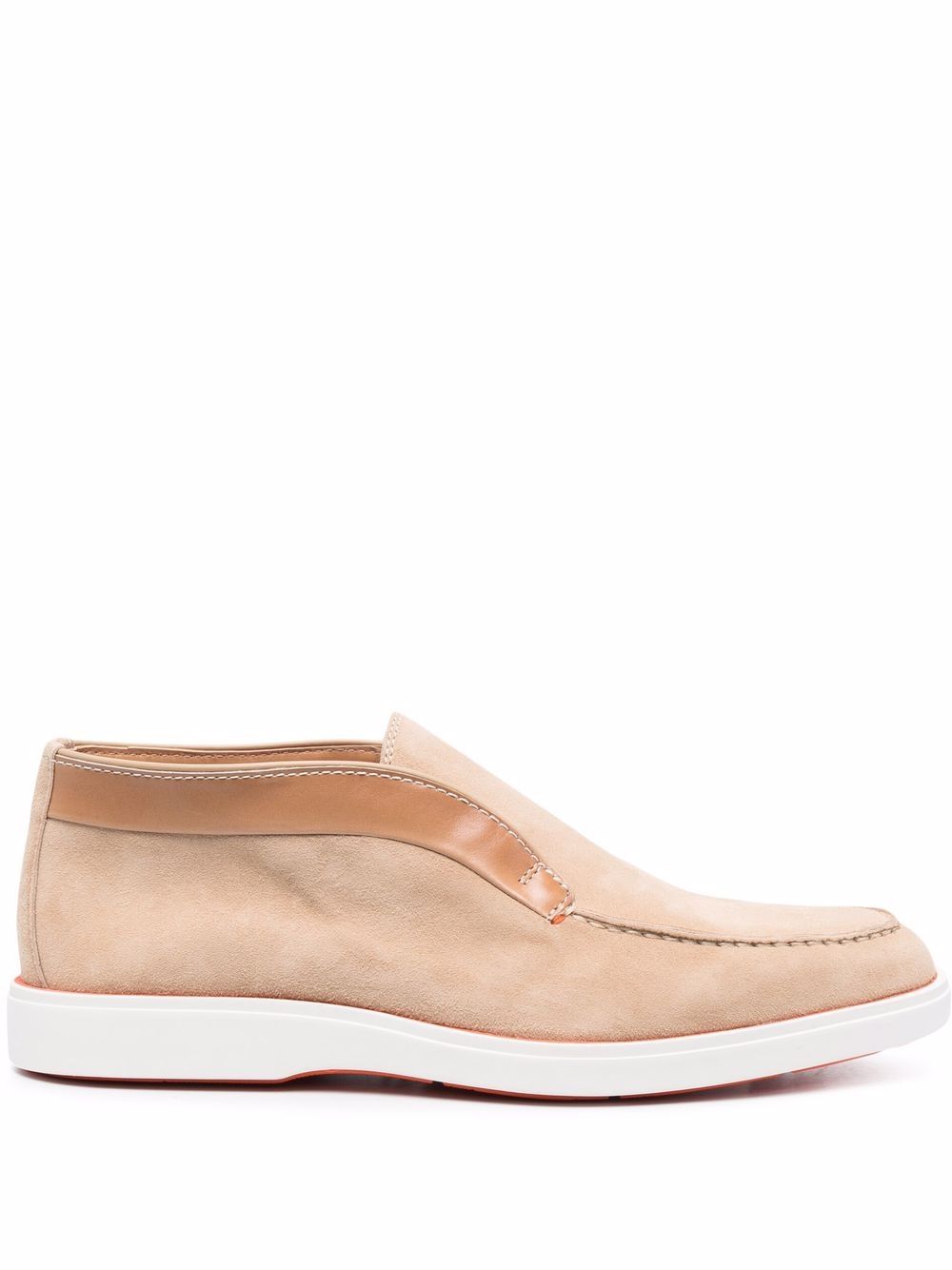 Santoni 杏仁形鞋头乐福鞋 - 中性色