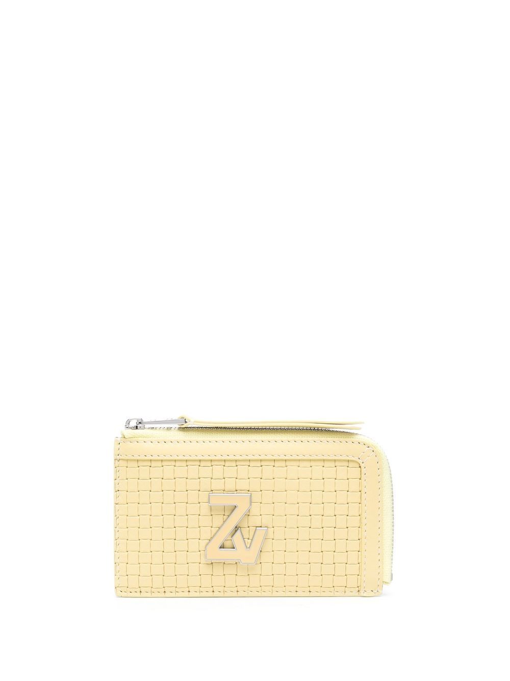 Zadig&Voltaire logo标牌中号皮质钱包 - 中性色