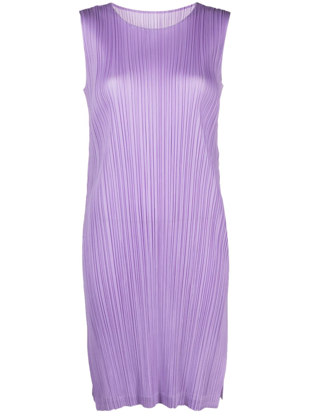 Pleats Please Issey Miyake Monthly Colours: March 无袖连衣裙 - 紫色
