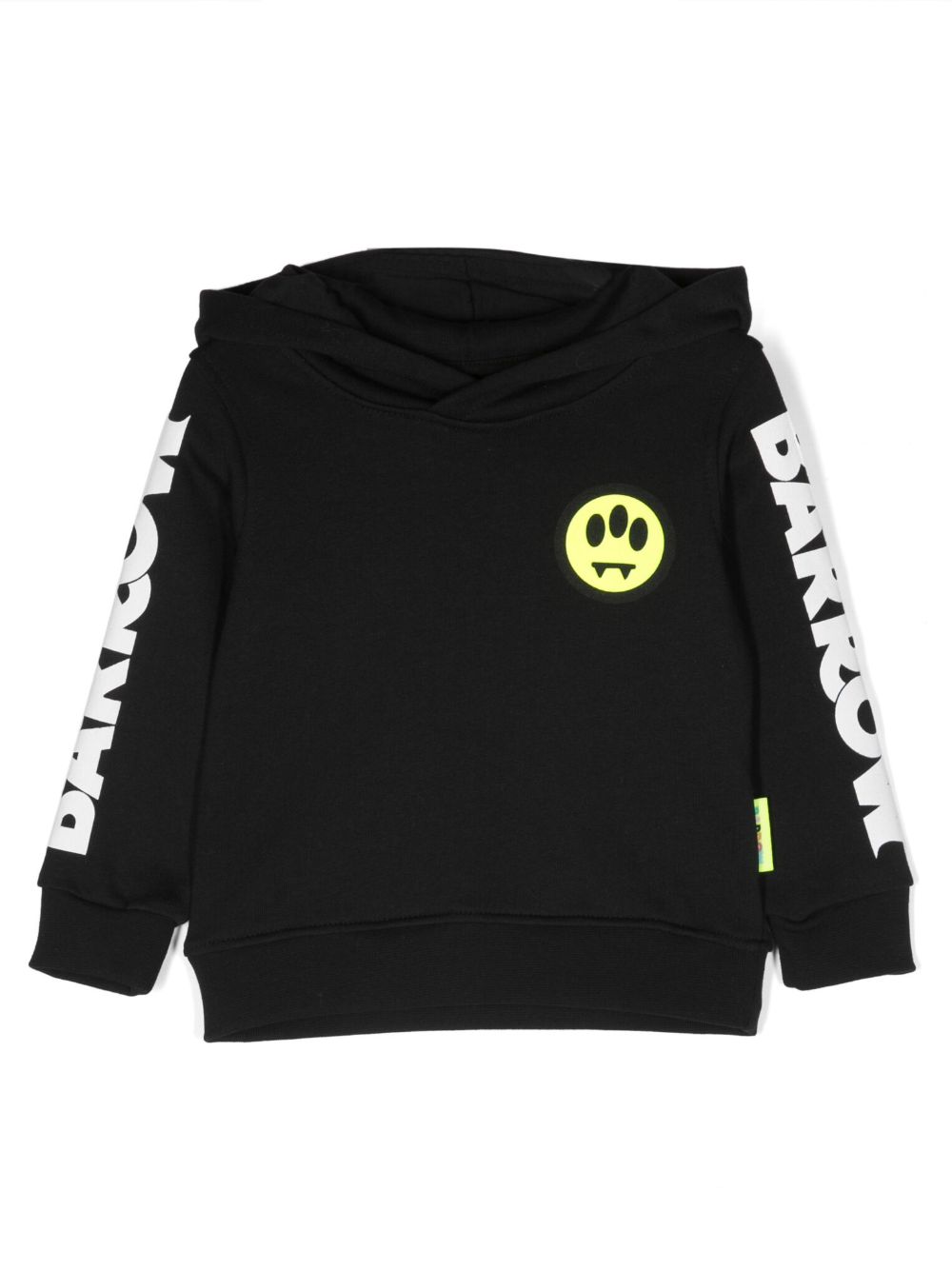 Barrow kids logo印花棉连帽衫 - 黑色