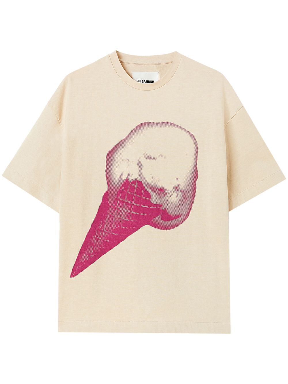 Jil Sander logo印花棉T恤 - 中性色