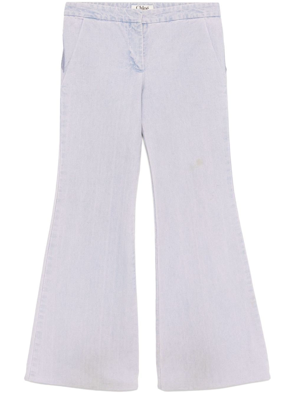 Chloé Pre-Owned 镂空牛仔裤（典藏款） - 紫色