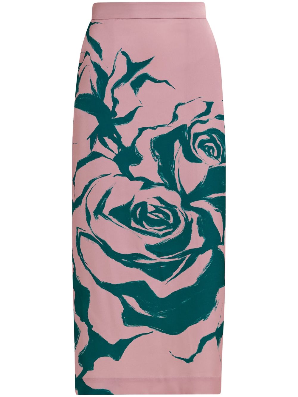 Essentiel Antwerp Gertie 花卉印花超长半身裙 - 粉色