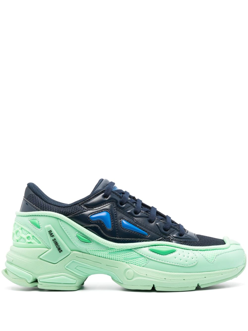 Raf Simons 拼接系带运动鞋 - 蓝色